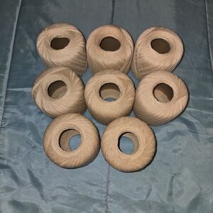 Crochet/Knitting Thread Cream 8 Barely Used/New Skeins DIY Crafts String Art